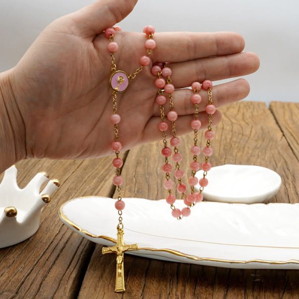 Original Handmade Red Grain Chalcedony Rosary