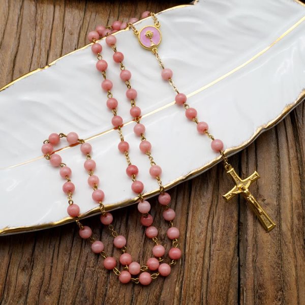 Original Handmade Red Grain Chalcedony Rosary
