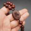 Christianartworkshop Quality Original Handmade Praying Rosary (Red Sandalwood/Ebony)