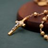 ChristianartworkshopSt. Benedict Golden Classic Rosary