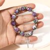Christianartworkshop Crucifix Prayer Beaded Purple Stones Bracelet