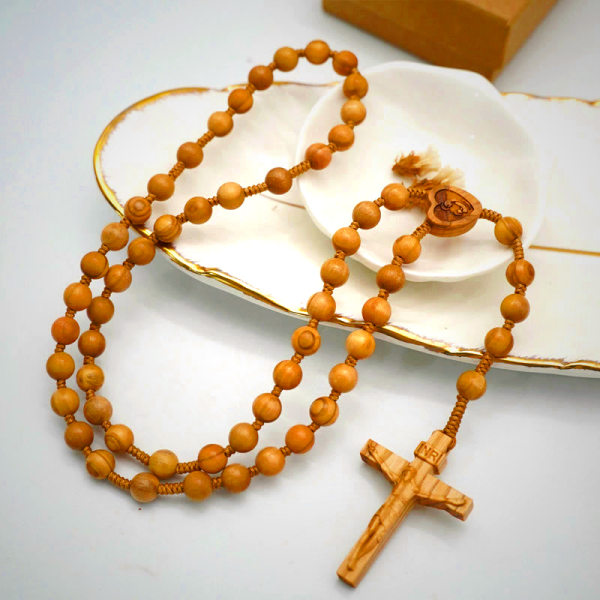 Handmade Olive Wood Quality Praying Rosary