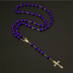 Six-Color Stone Beads Catholic Rosary