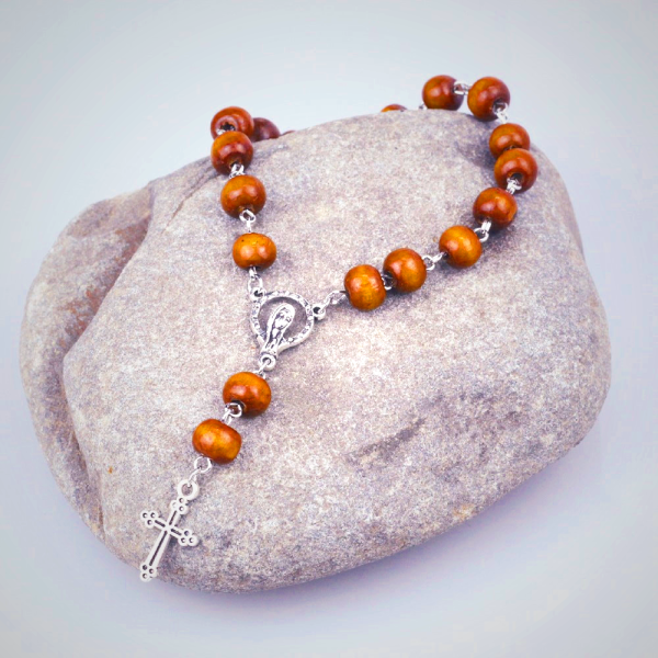 Crucifix Pine Beads Baptism/Prayer Strings