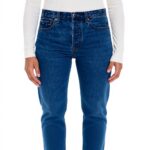 Pistola Cassie Jeans Damen Super hohe Taille Gerades Bein