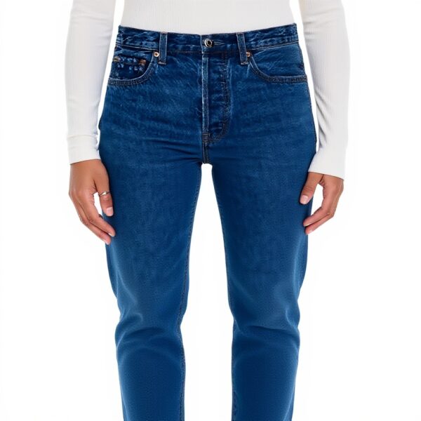 Pistola Cassie Jeans Damen Super hohe Taille Gerades Bein