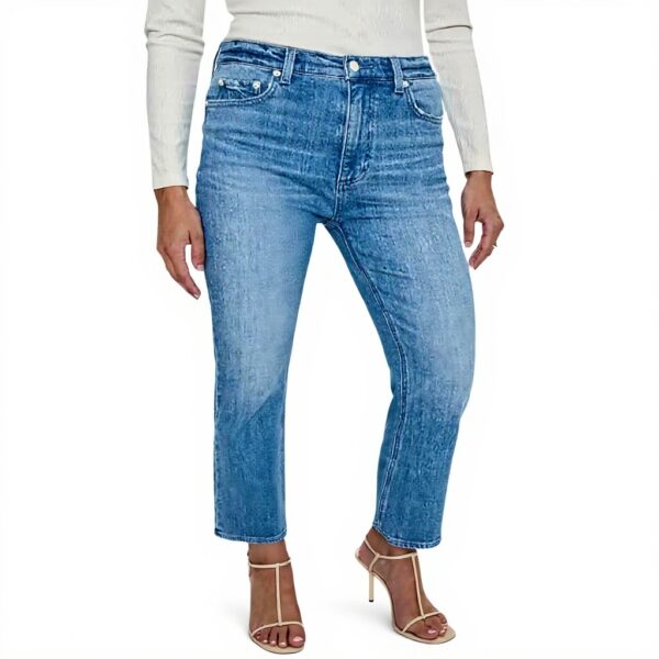 Pistola Damen Jeans High Rise Bootcut Stretch Denim