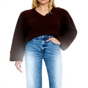 Pistola Cassie Super High Rise Straight Crop Jeans Damen